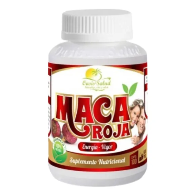 Maca Roja 100 Capsulas Trata Menopausia E Hiperplasia Protát