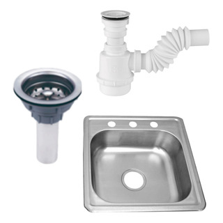 Kit De Fregadero De Cocina Incluye Contracanasta Y Céspol. Tarja 48x48 Cm Maxims Acero Inox Satinada De Sobreponer. Contracanasta De Metal Con Tubo De Pvc 3 1/2 . Céspol Sencillo De Polipropileno. Kit De Fregadero De Cocina Incluye Contracanasta Y Céspol. Tarja 48x48 Cm Maxims Acero Inox Satinada De Sobreponer. Contracanasta De Metal Con Tubo De Pvc 3 1/2 . Céspol Sencillo De Polipropileno.