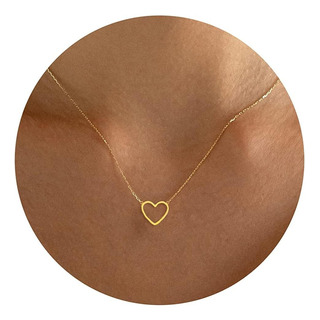 Collar Ieftop Delicado Chapado En Oro Para Mujer Collar Ieftop Delicado Chapado En Oro Para Mujer