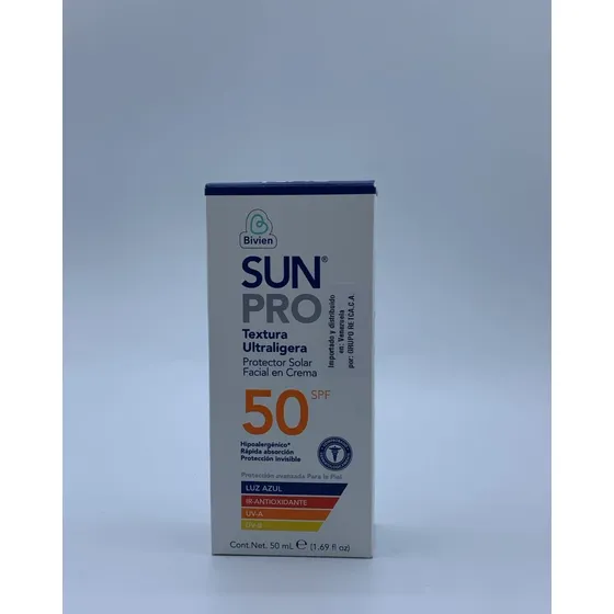 Protector Solar Sunpro Textura Ultraligera 50 Spf