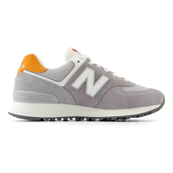 Zapatilla New Balance Moda Wl574yg2 Mujer Gris Naranja