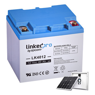 Batería Epcom Panel Solar 12v 40ah Agm-vrla Ciclo Profundo Batería Epcom Panel Solar 12v 40ah Agm-vrla Ciclo Profundo