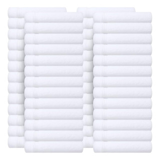 Toallas Blancas De Algodón Para Cuerpo Y Cara 48 Unidades 30 Toallas Blancas De Algodón Para Cuerpo Y Cara 48 Unidades 30