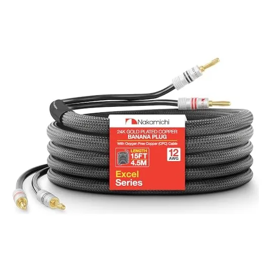 Nakamichi Excel Cable Hi-fi Ofc Con Conector Banana 4,5m