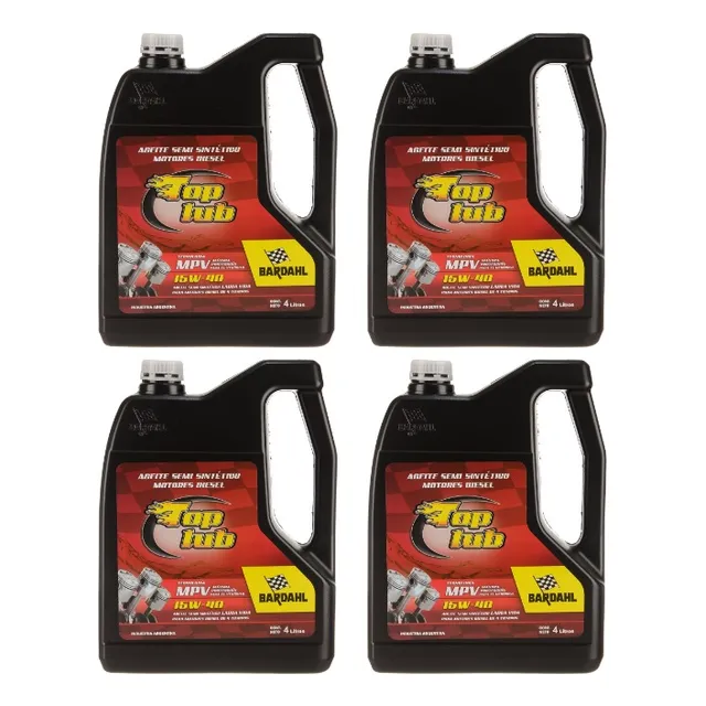 Kit Aceite 15w40 Semisintetico Diesel 4 L Bardahl X 4 Uni
