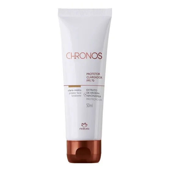 Protetor Clareador 70fps Claro-médio Chronos 50ml