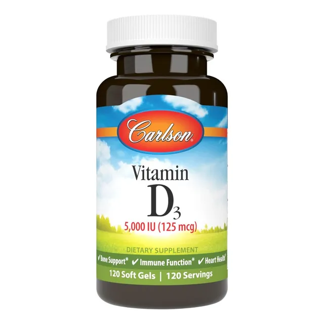Vitamina D3 5000 Iu Carlson 120 Softgel