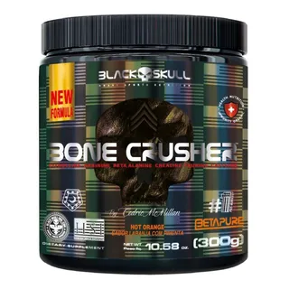 Suplemento Em PĂł Bone Crusher 300g Hot Orange Black Skull Suplemento Em PĂł Bone Crusher 300g Hot Orange Black Skull