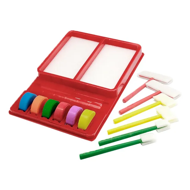 Juego De Pinturas De Colores Lavable Para Niños Rainbow Art