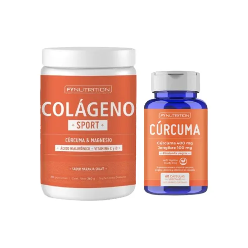 Combo Colágeno Sport 360g + Cúrcuma 60 Caps 