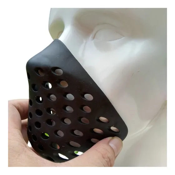Faceshell Faceshield Boca Nariz Em Silicone Para Cosplay