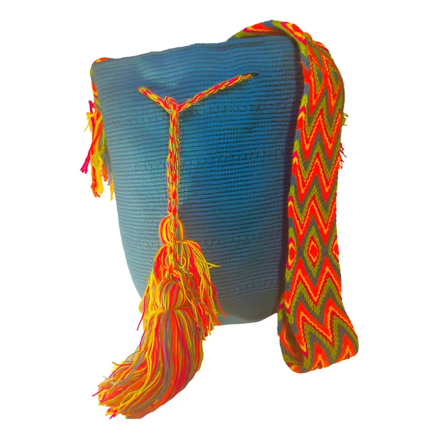Cartera Artesanal Wayuu Bandolera Tejida De Hilo