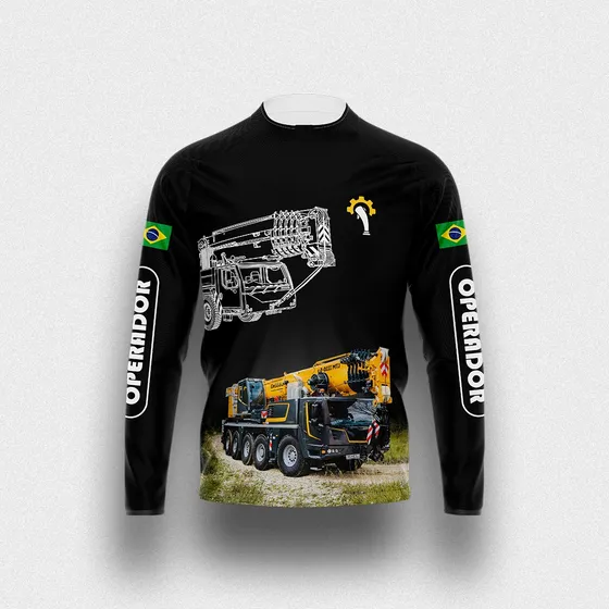 Camisa Manga Longa Guindaste (personalizada)