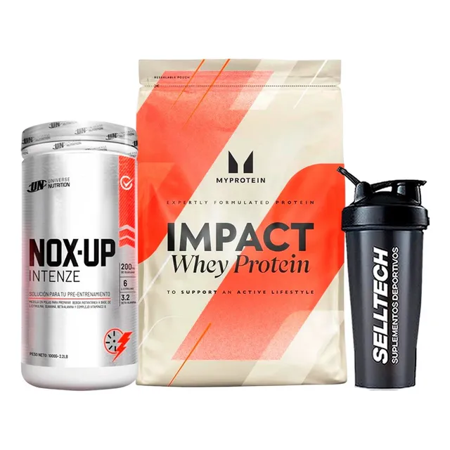 Pack Impact Whey 1kg Chocolate + Nox Up 1kg Fruit Punch