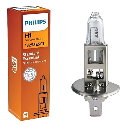 Kit 10 Lampada H1 24v 70w Halógena Philips Caminhão Onibus