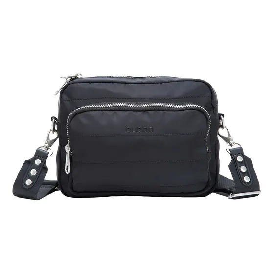 Bolsa Crossbody Bubba Bags Mini Purse Victoria Unisex Black Lisa Metalicos Negra