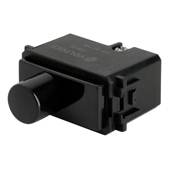 Dimmer Giratorio Italiana Color Negro Volteck 47612