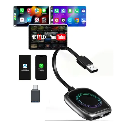 Carplay Android Auto Sem Fio Youtube Netflix Videos 4x1 4gb 4gb Ram 32 Rom