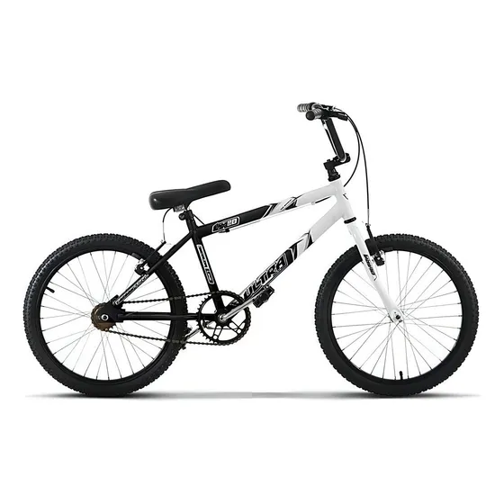 Bicicleta urbana feminina Ultra Bikes Bike Aro 20 Bicolor - preto-fosco/branco