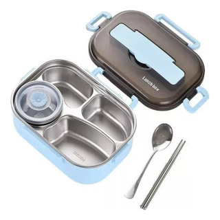 Fiambrera Bento Con Aislamiento Térmico 4rejillas Con D Bowl Fiambrera Bento Con Aislamiento Térmico 4rejillas Con D Bowl