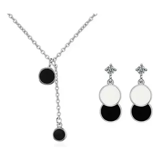 Conjunto De Joyas Collar Aretes En Plata 925 Para Mujer Conjunto De Joyas Collar Aretes En Plata 925 Para Mujer