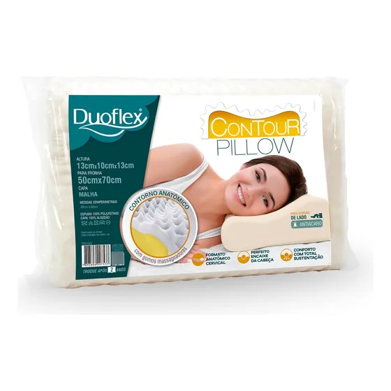 Travesseiro Contour Pillow - Formato Anatômico Cervical