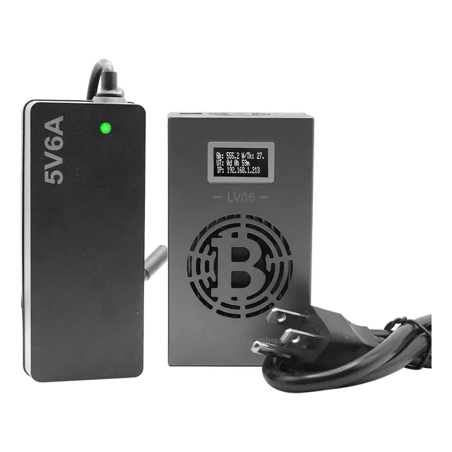 Minerador De Bitcoins Lv06 500gh/s Algoritmo Sha-256 Gris