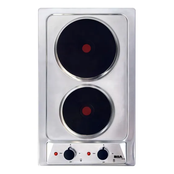 Estufa Eléctrica - Disa Home Pael-02 127v Color Plateado - 2 Hornallas