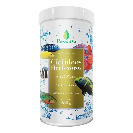 Poytara Ciclídeos Herbívoros Pote 280gr