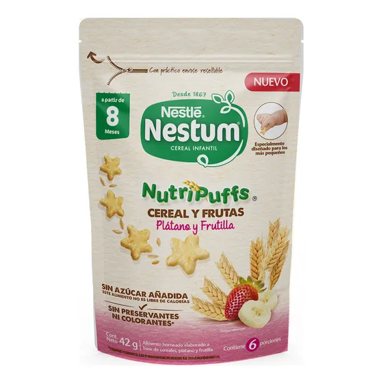 Nestum Nutripuff Plátano Frutilla 42g