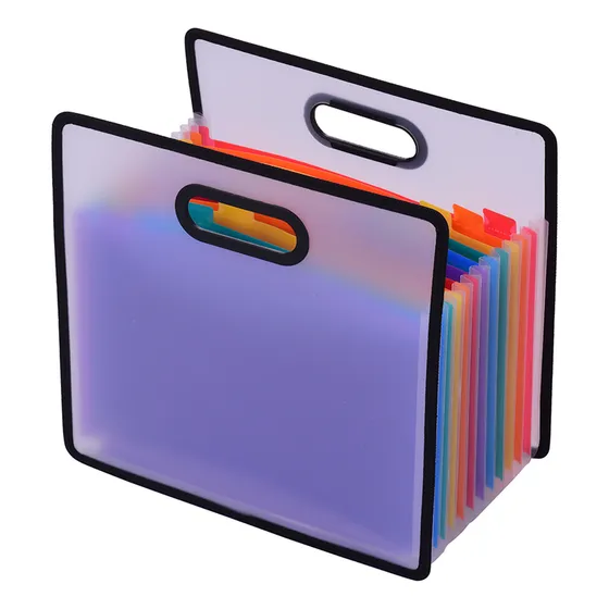 Carpeta De Archivos Con Acordeón Arcoíris, Tamaño A4, 12