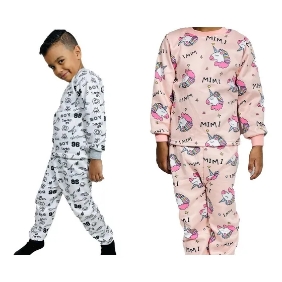 Pack 3 Pijama Conjunto Forro Polar  Niña Niño Juvenil