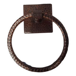 Porta Toalla Cobre Martillado (2 Pz ) Porta Toalla Cobre Martillado (2 Pz )