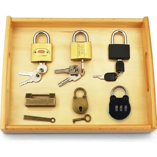 Inslat Montessori Lock And Key Toy Set For Toddlers, Tfbze