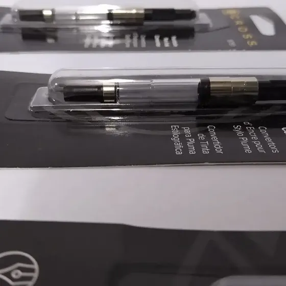 Converter Slim Émbolo Cross Para Lapiceras Tinta Exterior Transparente