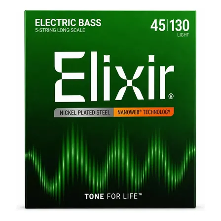 Jogo Cordas Baixo 045 Elixir Light Long Scale Usa 14202