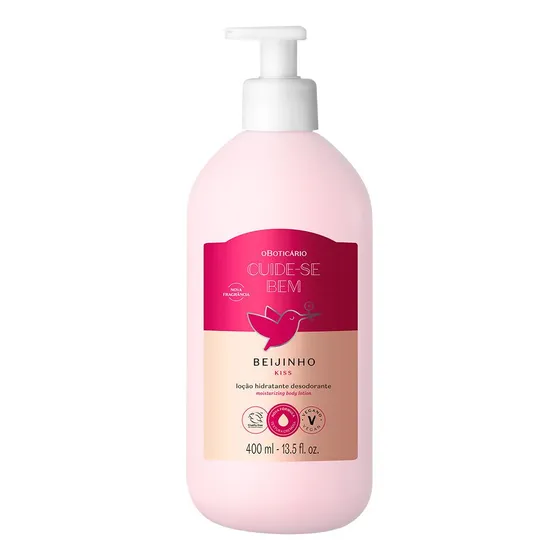 Loción Hidratante O Boticário Cuide-se Bem Beijinho 400 Ml