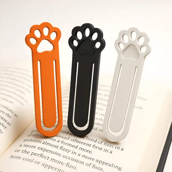 Señalador Libro Patitas De Gatitos X 5 Unidades Diseño