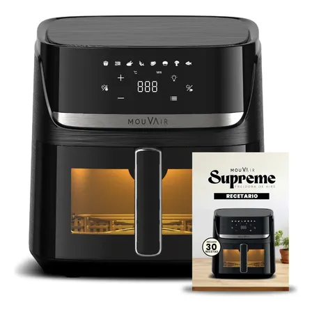 Freidora De Aire Mouvair Supreme 7,6 Litros Negro