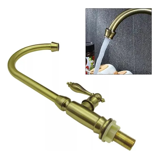 Grifo Monomando Antiguo Rústico For Lavabo De Baño, De