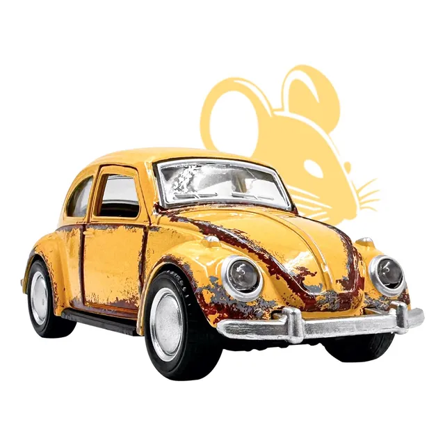 Brinquedo Carrinho Metal Fusca Rat Miniatura Abre Porta