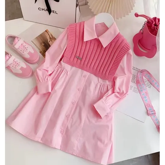 Khiaroa Vestido Para Niña Casual Camison Con Top Pulover