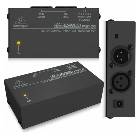 Phantom Power Behringer Micropower Ps400 12-48v Microfono.