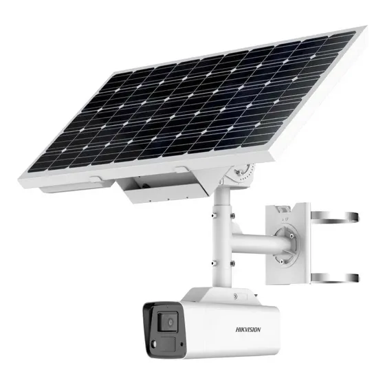 Camara De Seguridad De Energía Solar Hikvision Colorvu 4 Mp