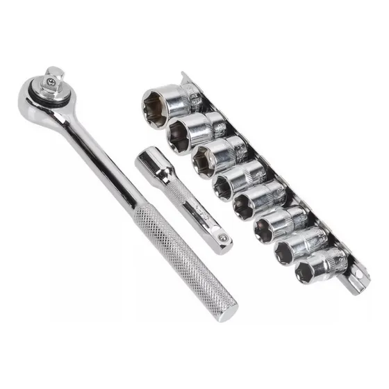 Chicharra Extension Y Dados 3/8  Dr Tactix 365223 10pzs.