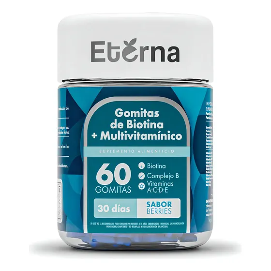 Gomitas Eterna De Biotina + Multivitamínico Sabor Berries Eterna Nutrition | Cuotas sin interés