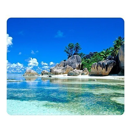 Alfombra Para Mouse De Pc Con Diseño De Playa Francesa