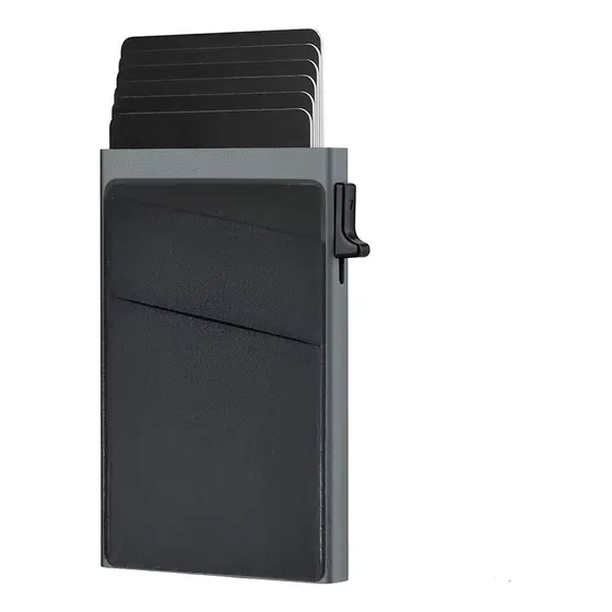 Tarjetero Caballero Antirobo Aluminio 7 Tarjetas