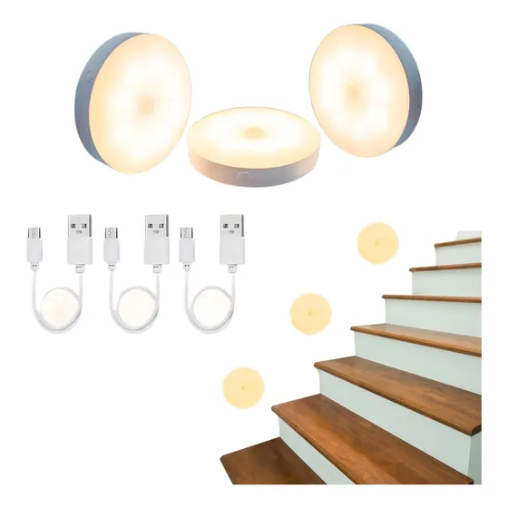 Kit Luces Lampara Sensor Movimiento Luz Led Fotografia Video