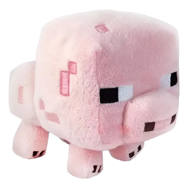 Peluche De Bebe Cerdo De Minecraft Rosa